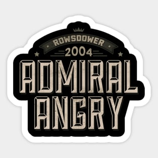 Admiral Angry Sticker